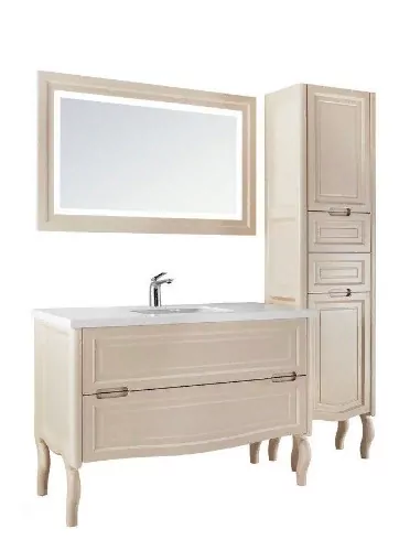 Зеркало Vod-ok Elite Эльвира 100 свет, сенсор, белый