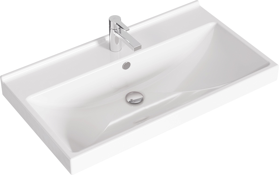 Тумба подвесная SanStar Riana 80 с раковиной Фест 80, cappuccino