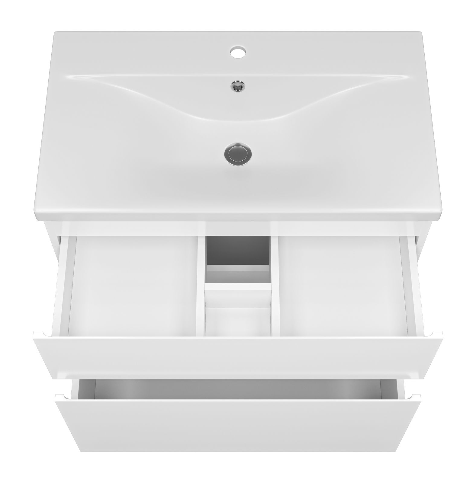 Тумба с раковиной Misty Лаки 80 белый