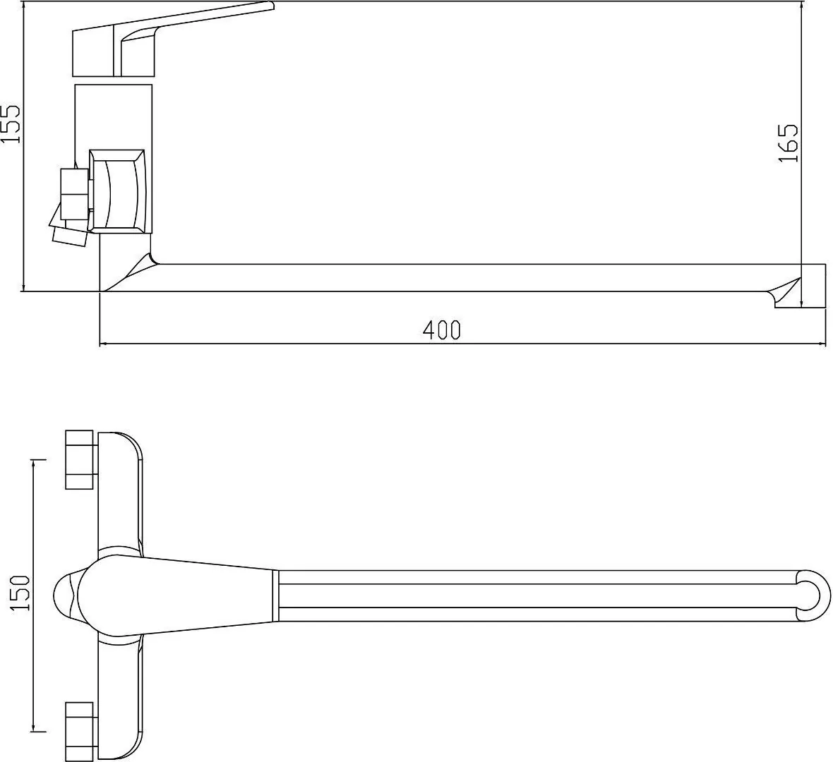 Смеситель для ванны BochMann CK-Z18A8 хром