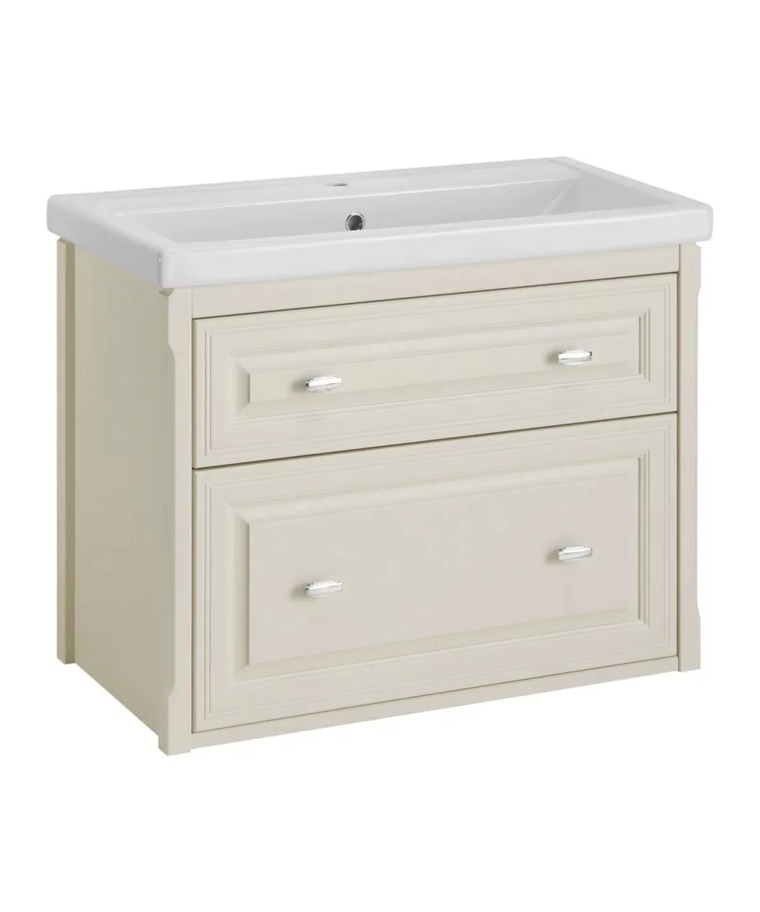 Тумба с раковиной Asb-Woodline Кастелло 80 подвесная, бежевый