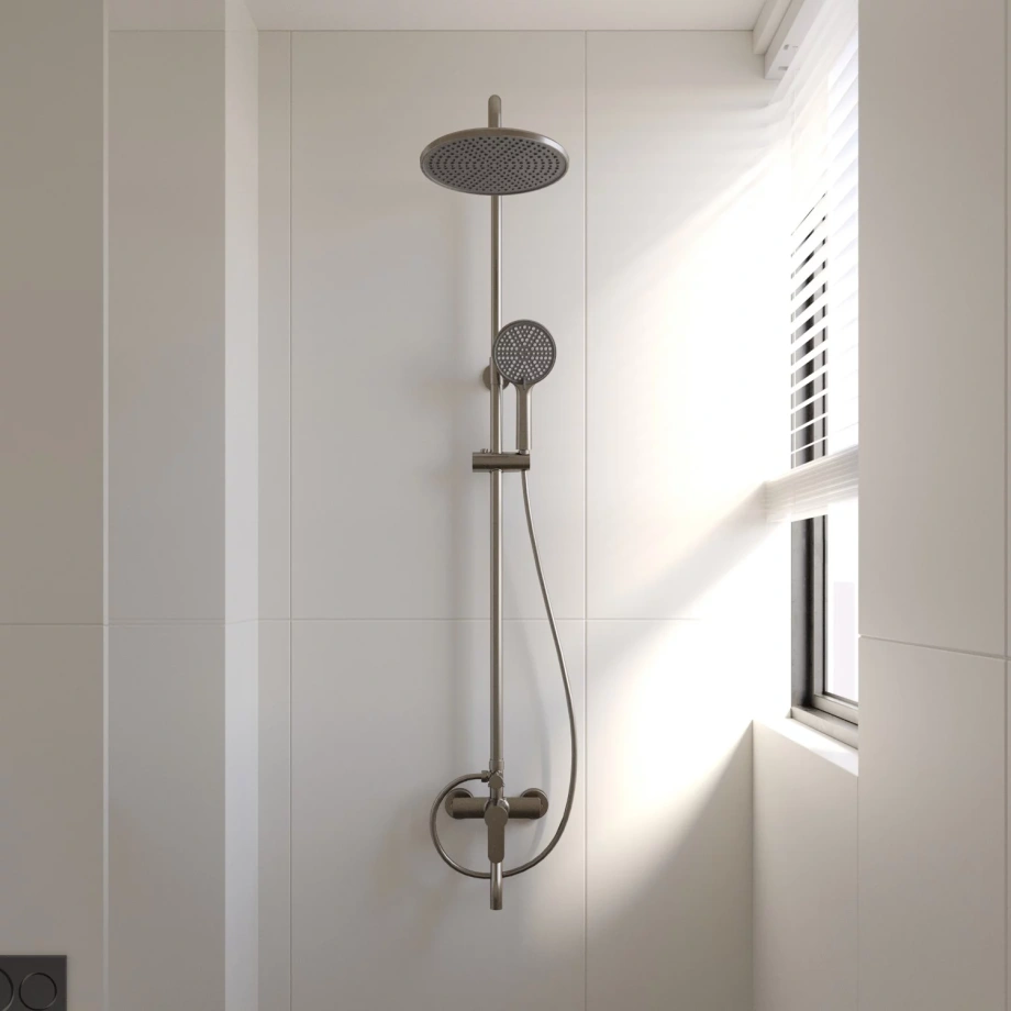 Душевая стойка Veconi TURI TU-100-GR-C4, графит брашинг