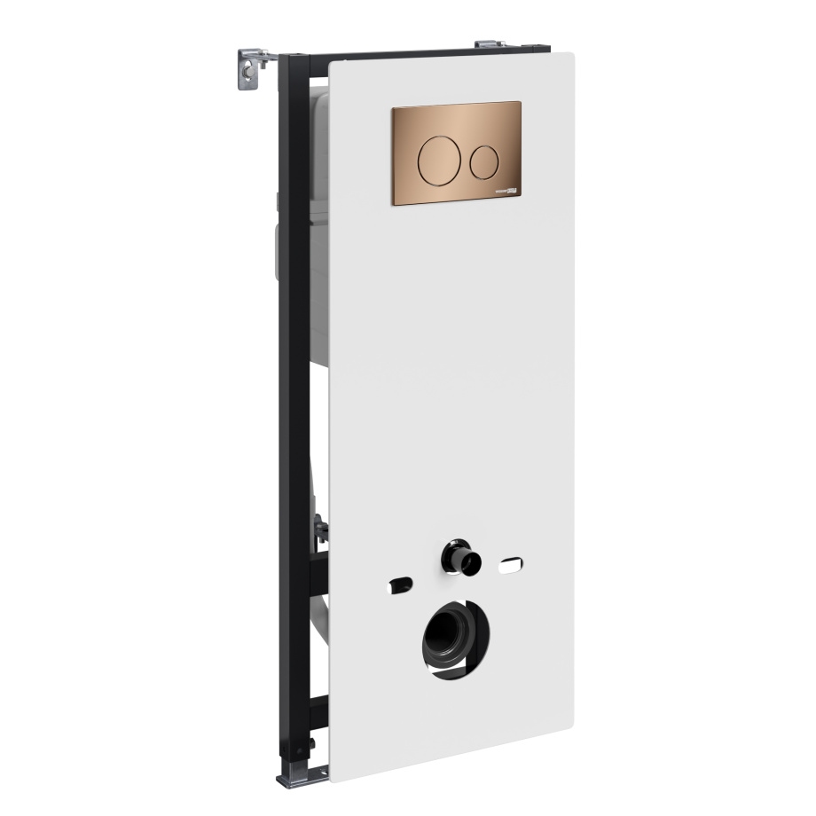 Инсталляция WasserKraft Abens 20TLT.010.ME.WH.RG02 для подвесного унитаза, с кнопкой