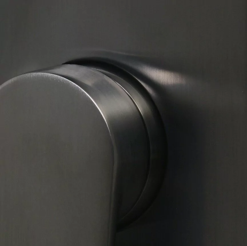 Слив перелив для ванны WasserKraft A205 click clack, 65 см, оружейная сталь