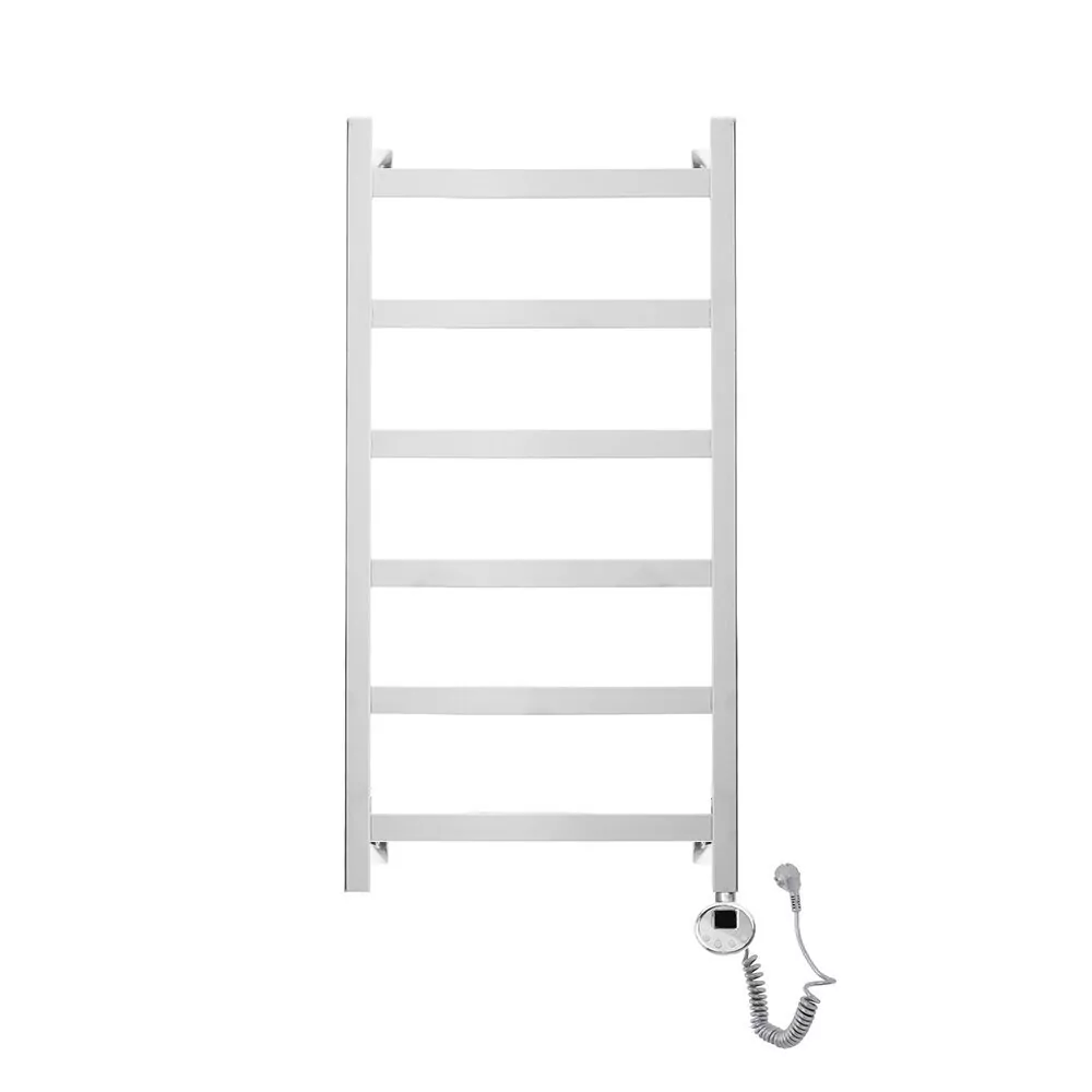 Полотенцесушитель электрический Domoterm Квадро Плюс П6 400Х800 ER правый, хром
