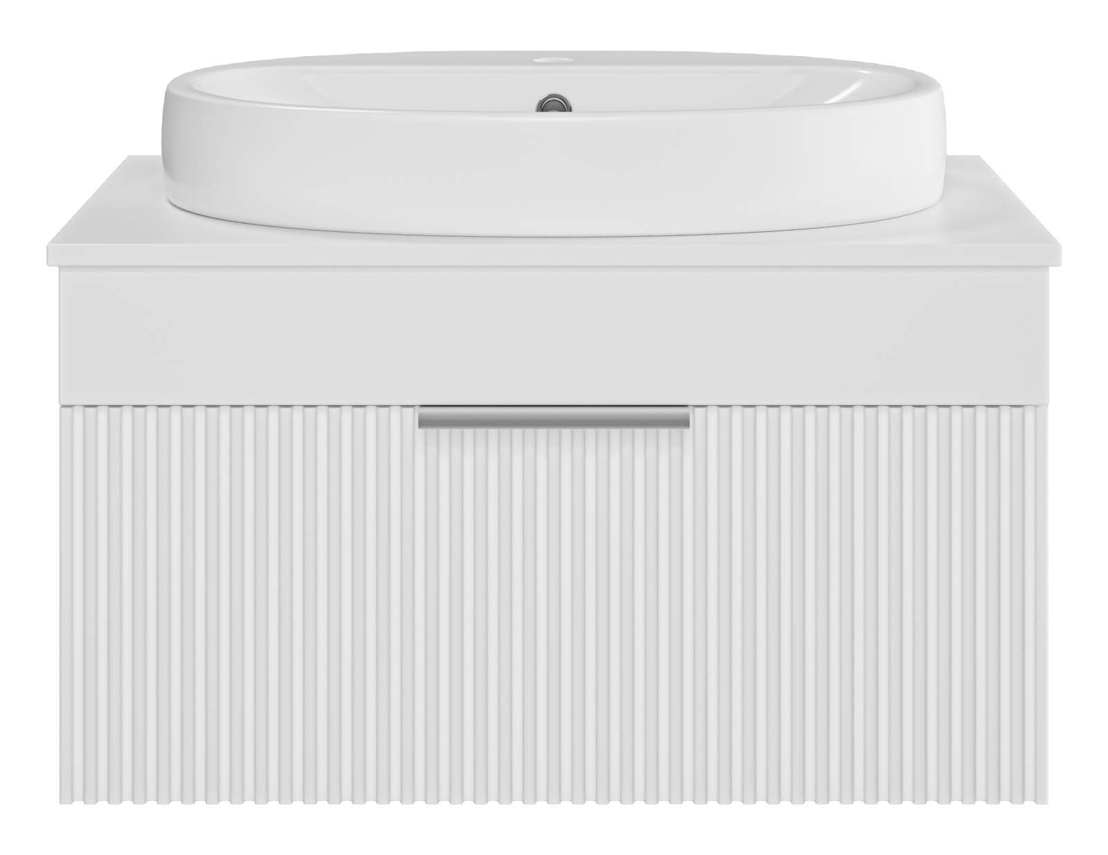 Тумба с раковиной Brevita Enfida 70 подвесная, белый