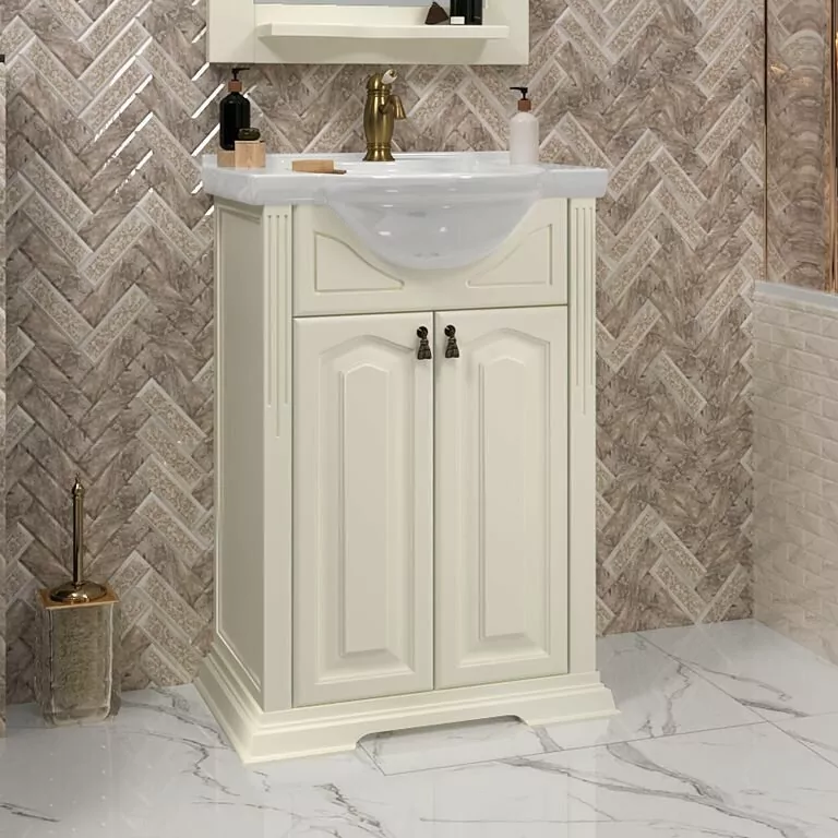 Тумба с раковиной Opadiris Риспекто 55 слоновая кость