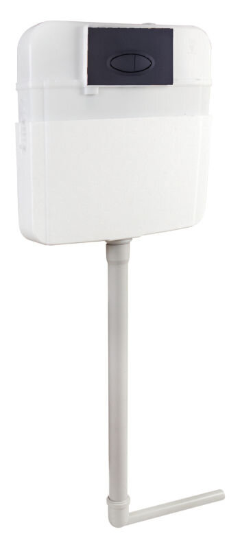 Смывной бачок SantiLine SL-05 скрытого монтажа, с кнопкой черный матовый