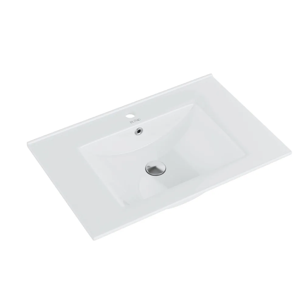 Тумба подвесная Runo Палермо 60 с раковиной Teffy 60, белый