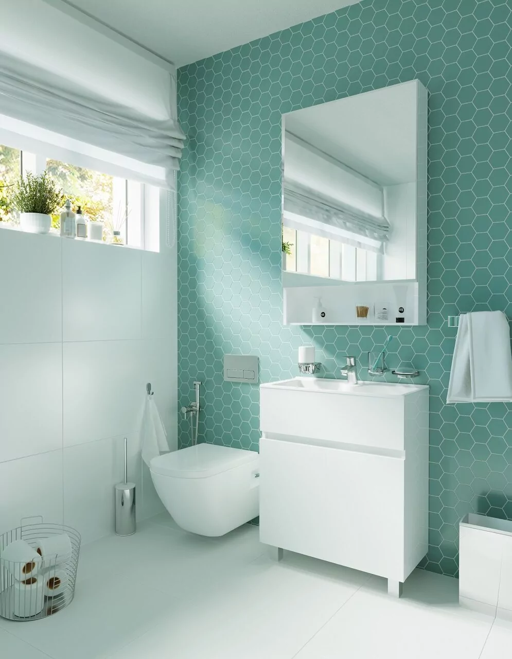 Зеркало-шкаф 1Marka Mira 60 белый