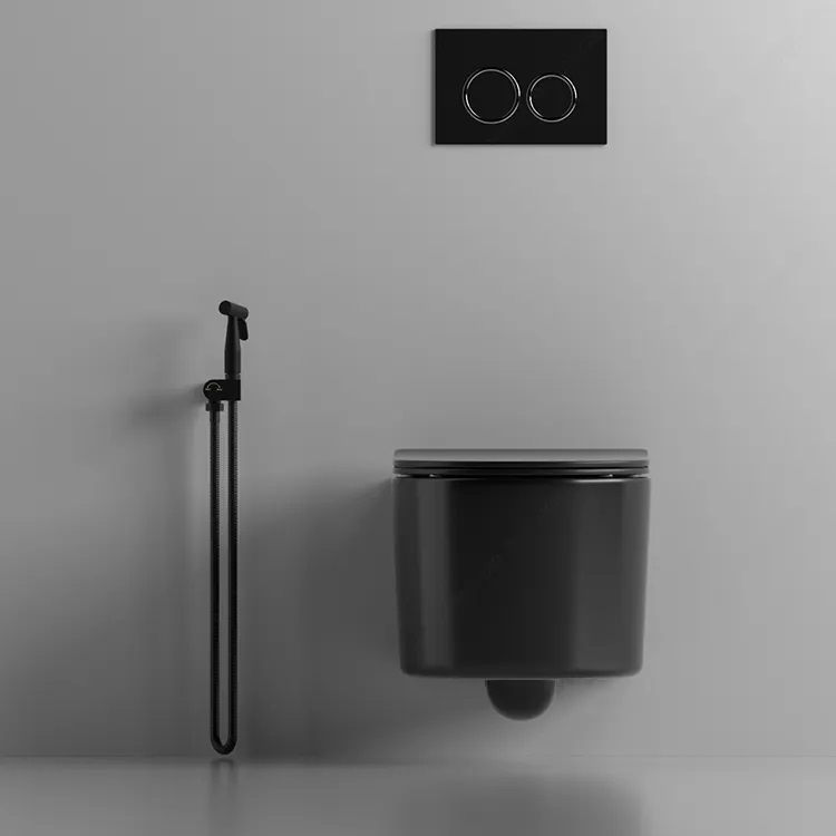 Унитаз Ceruttispa Tanaro Aria MB CT9238 подвесной, черный матовый