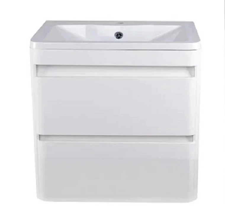 Тумба подвесная Style Line Атлантика 70 Plus Люкс с раковиной Атлантика 70, антискрейч, белый матовый