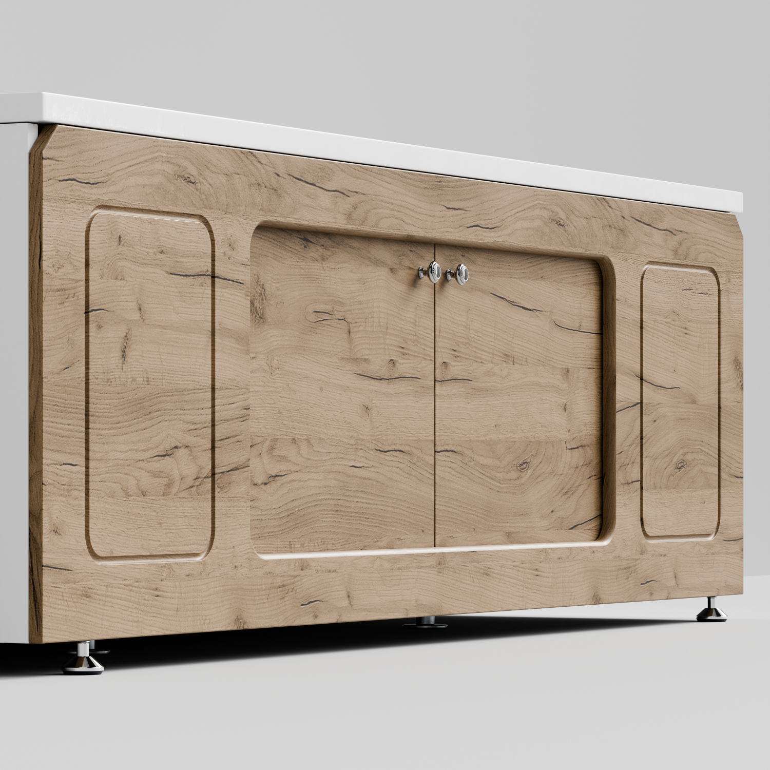 Экран под ванну Vod-ok Лидер 180 раздвижной Дуб Тортуга