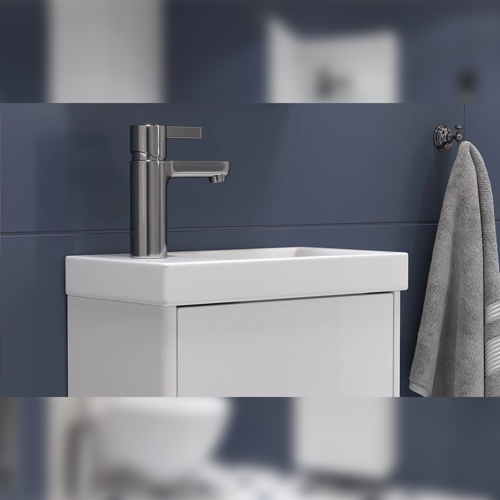 Тумба с раковиной подвесная Velvex Klaufs tp.KLA.COM.40.1D, 40 см