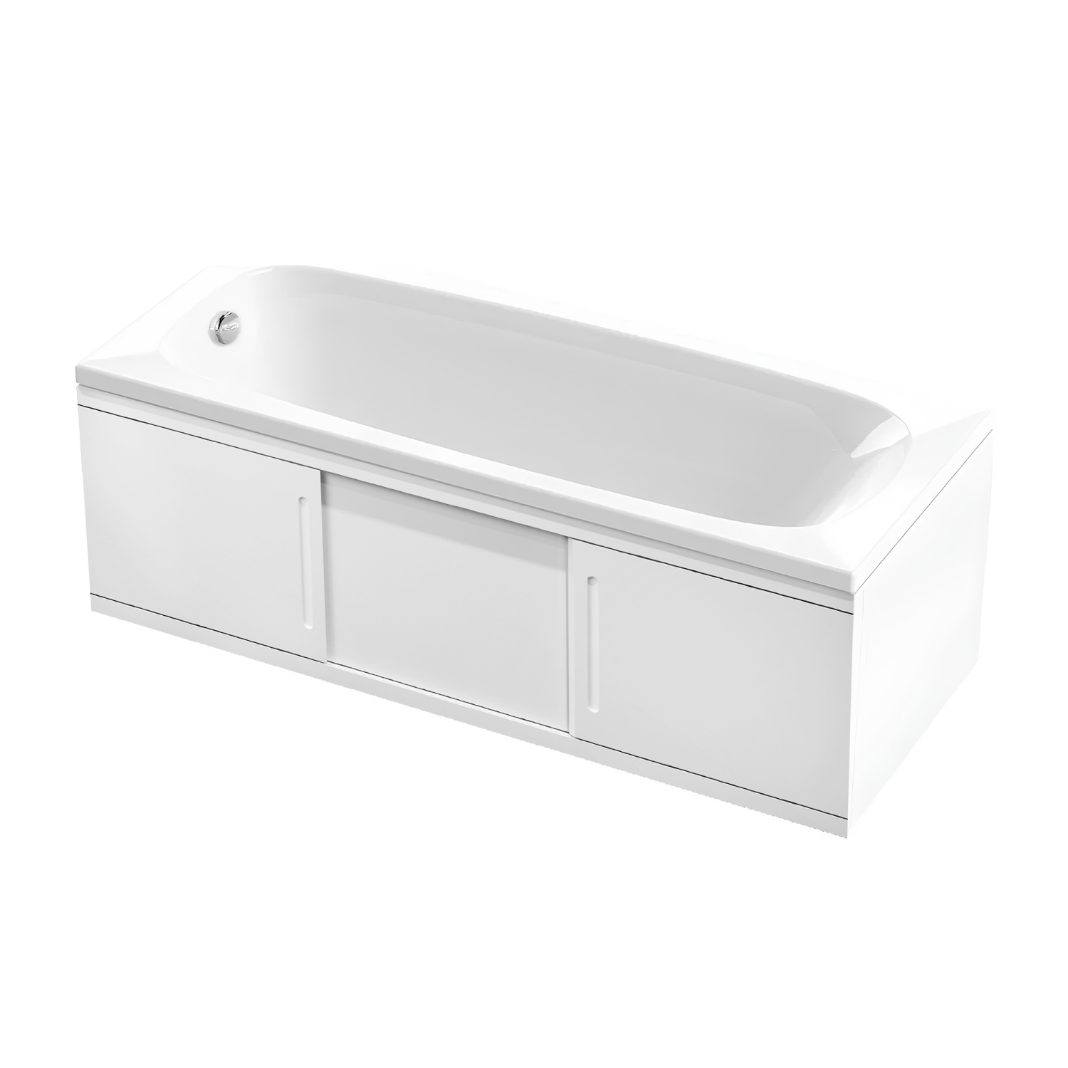 Экран под ванну Alavann Alt Plus 180 раздвижной белый