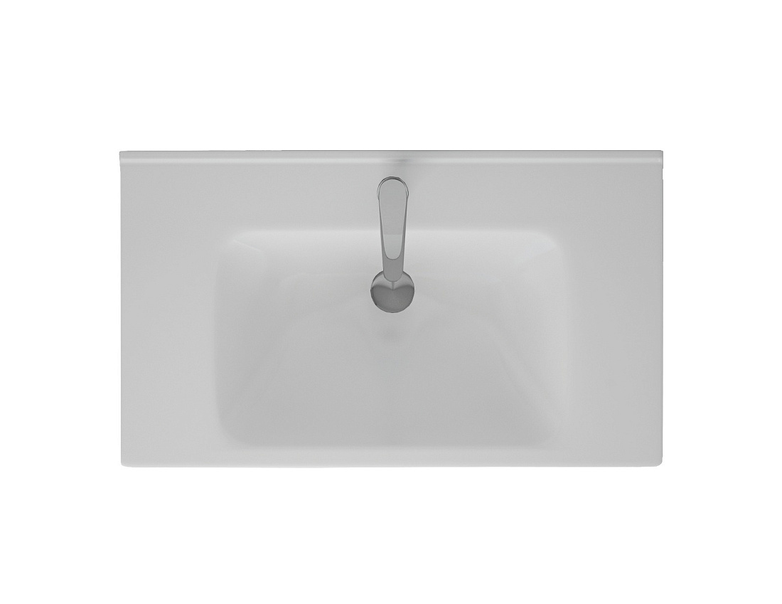 Тумба подвесная SanStar Noche 80 с раковиной Гармония 80 Графит софт