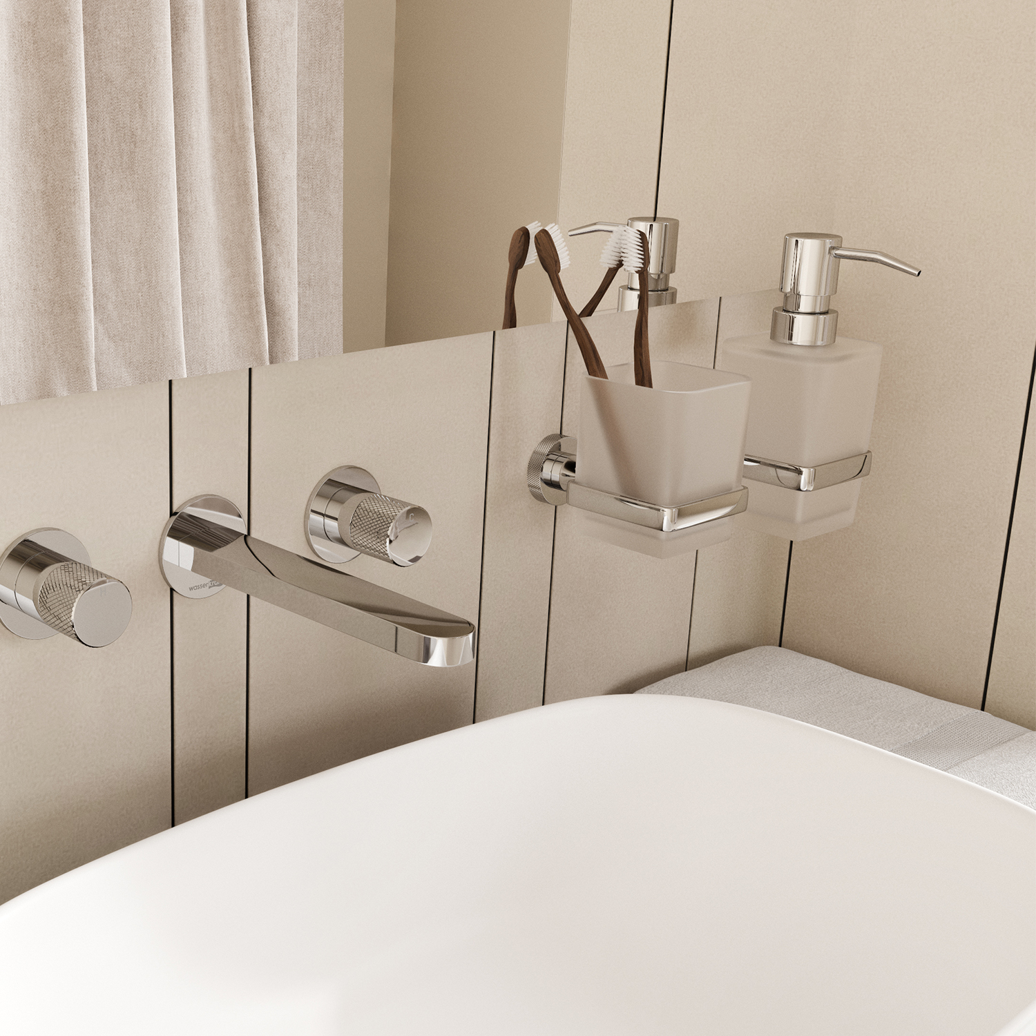 Стакан для щеток WasserKRAFT Mosel K-46628