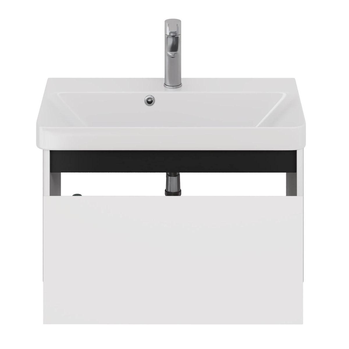 Тумба с раковиной подвесная Dreja Luxury 70 см, белый