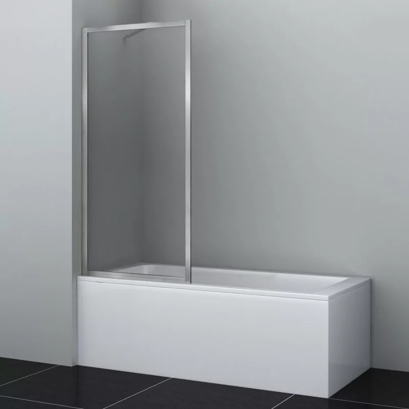 Стеклянная шторка WasserKraft Abens 20W01-80 BN Fixed WasserSchutz профиль никель