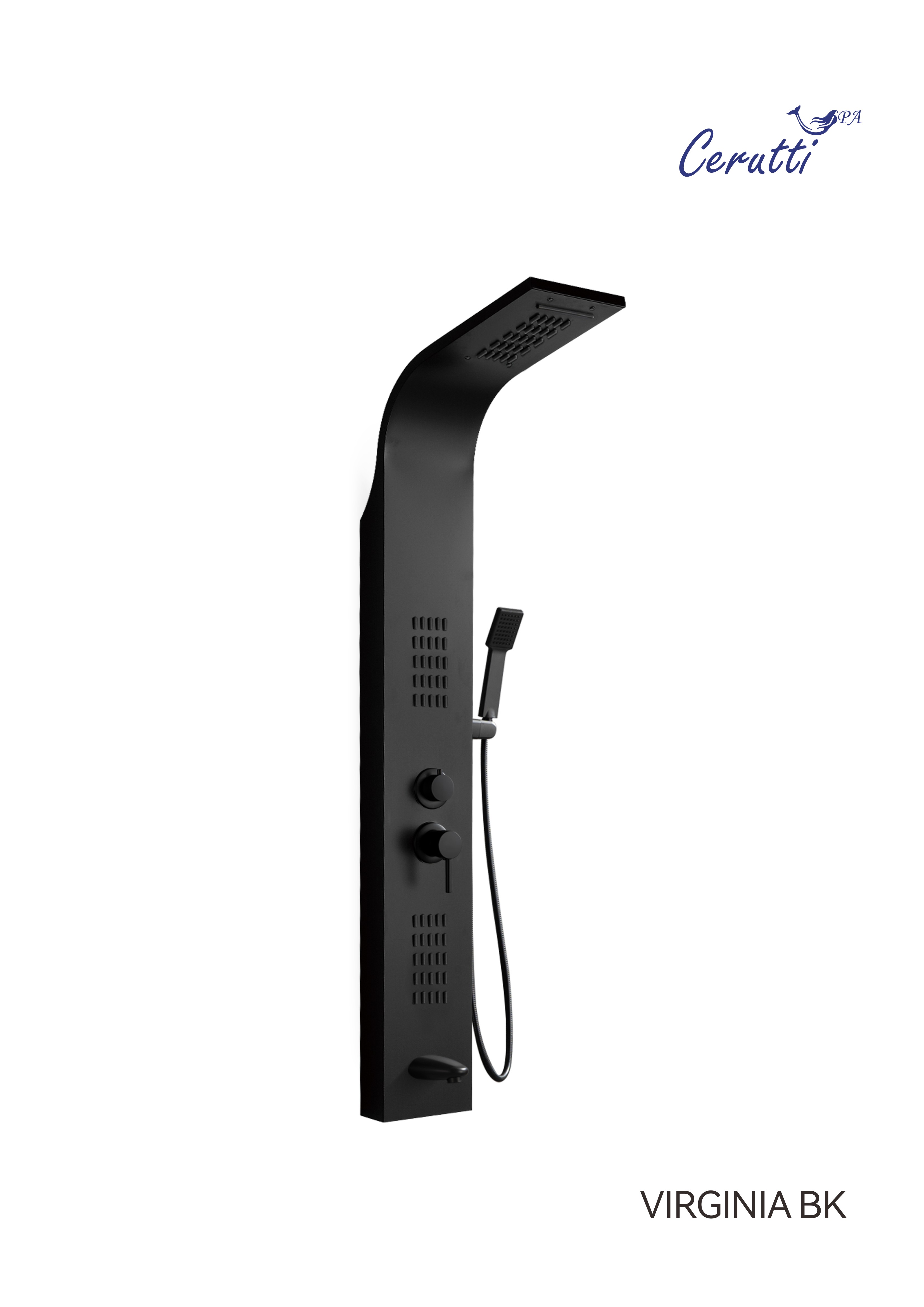 Душевая панель Cerutti Spa VIRGINIA BK CT9989 черный
