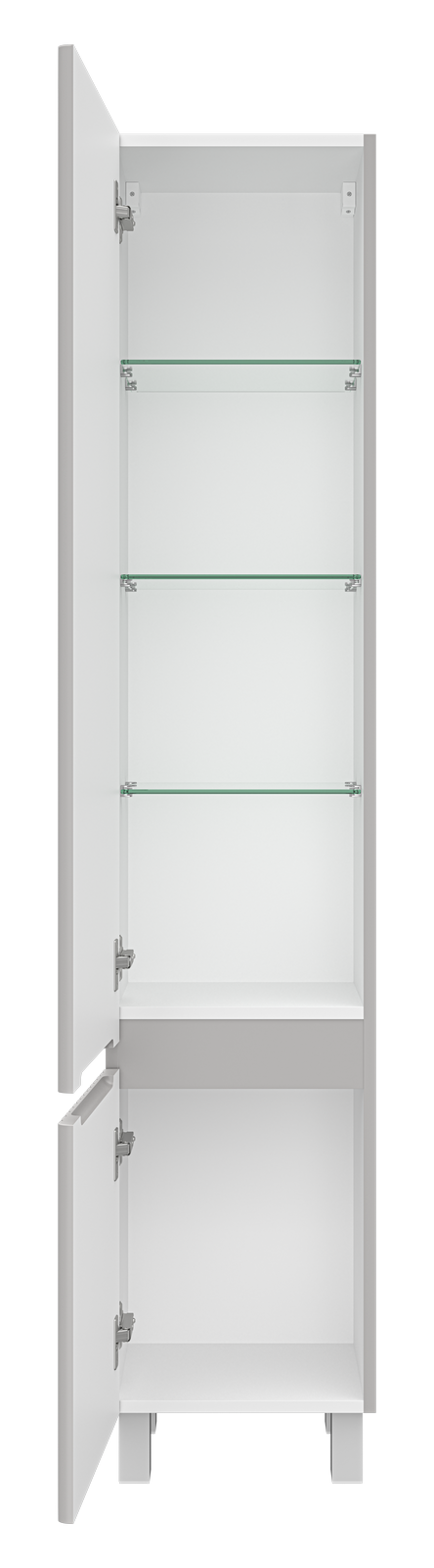 Пенал Brevita Victory 35 напольный/подвесной, L, серый шелк