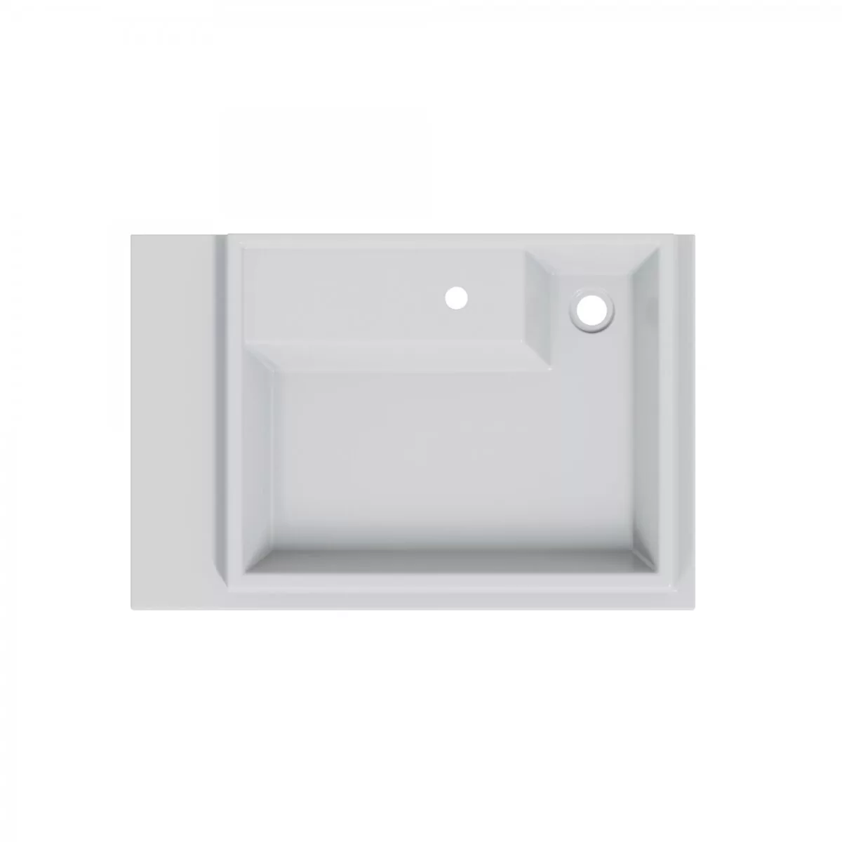 Раковина Санта Юпитер 750х500 R белая