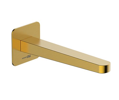 Настенный излив Wasserkraft A308 встраиваемый, 222 мм, матовое золото