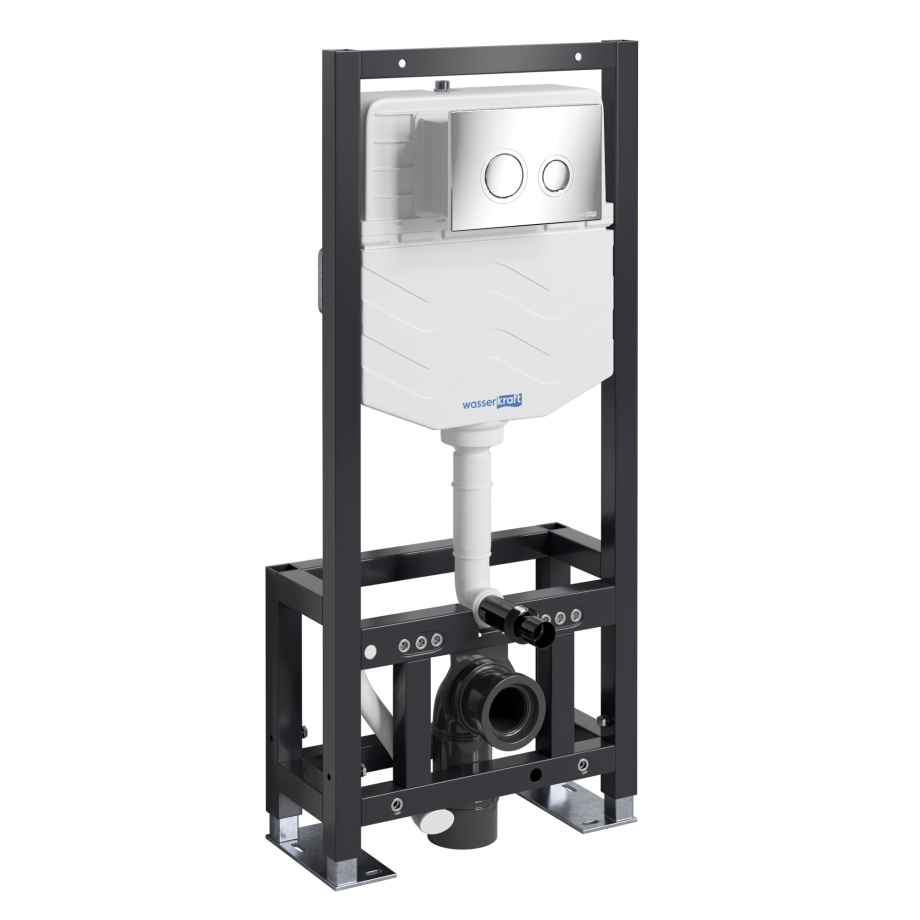 Инсталляция WasserKraft Dill 61TLT.010.ME.CH01 для подвесного унитаза, с кнопкой