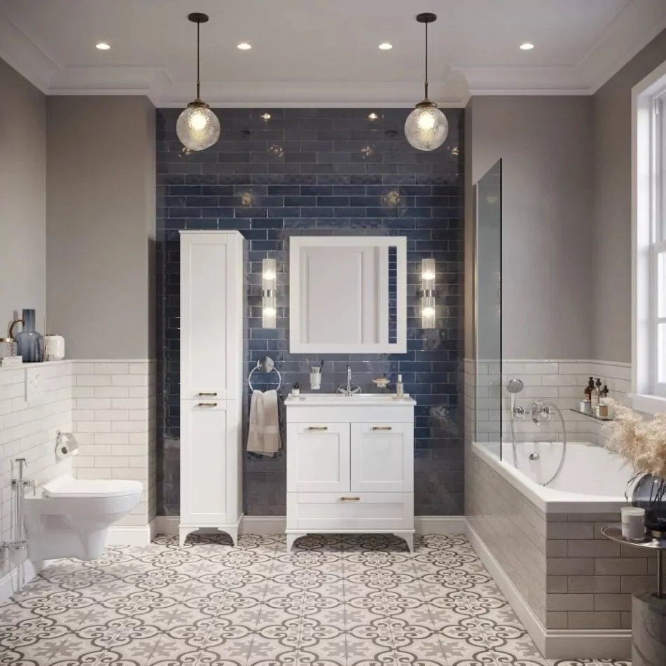 Пенал Sanflor Ванесса 35 L напольный, белый