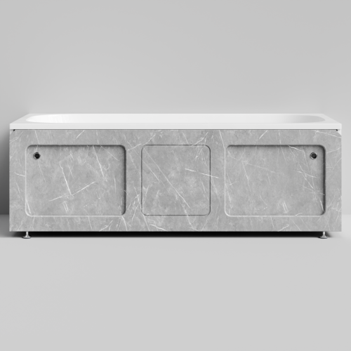 Экран под ванну Vod-ok Хит 170 раздвижной Мрамор Белый софт тач