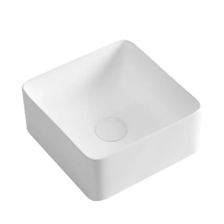 Раковина Runo Tetra квадратная, белый