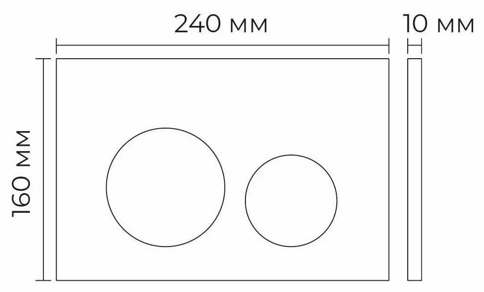 Клавиша смыва для инсталляции Terminus Classic кнопка круг, цвет хром