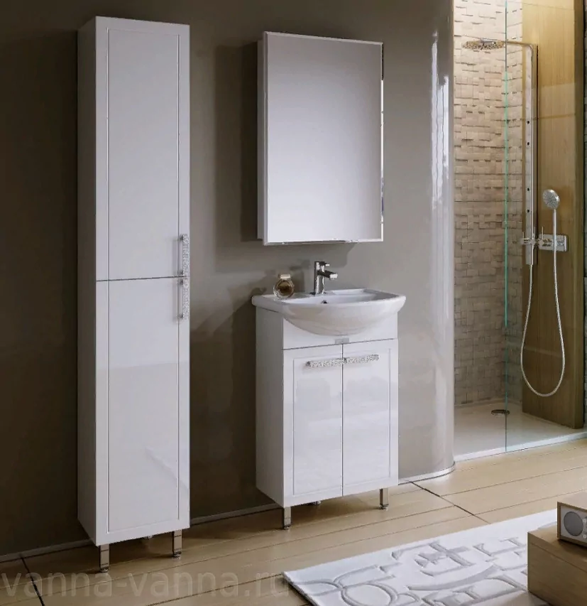 Зеркало-шкаф Alavann Vittoria 55-01 белый