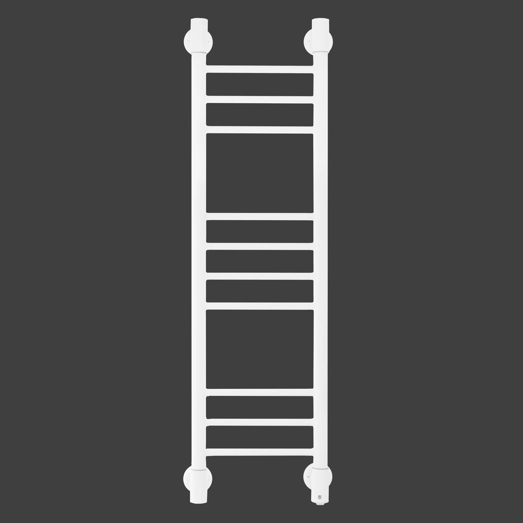 Полотенцесушитель электрический Energy Ergo2 P 1050x300 белый матовый,  "лесенка" прямая, узкий, скрытый/наружный монтаж
