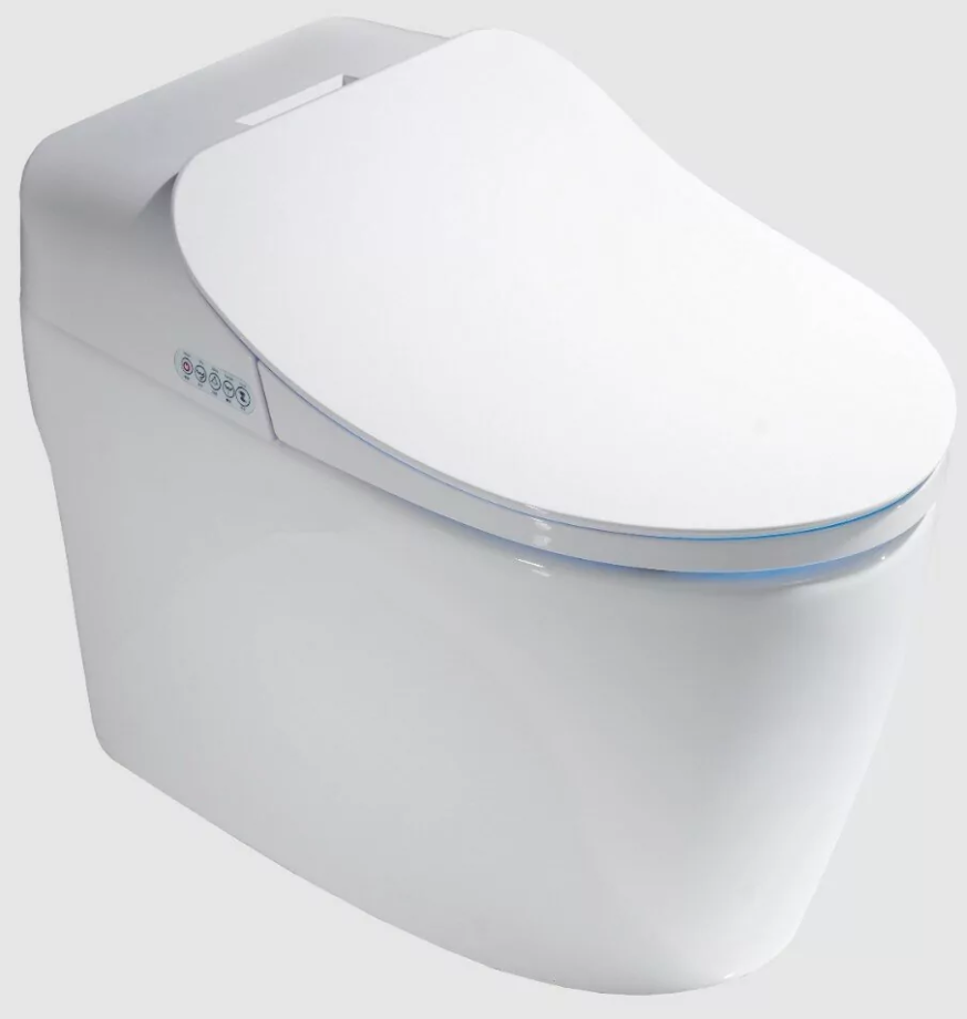 Унитаз Timo TE-721 электронный с биде, напольный, приставной, белый