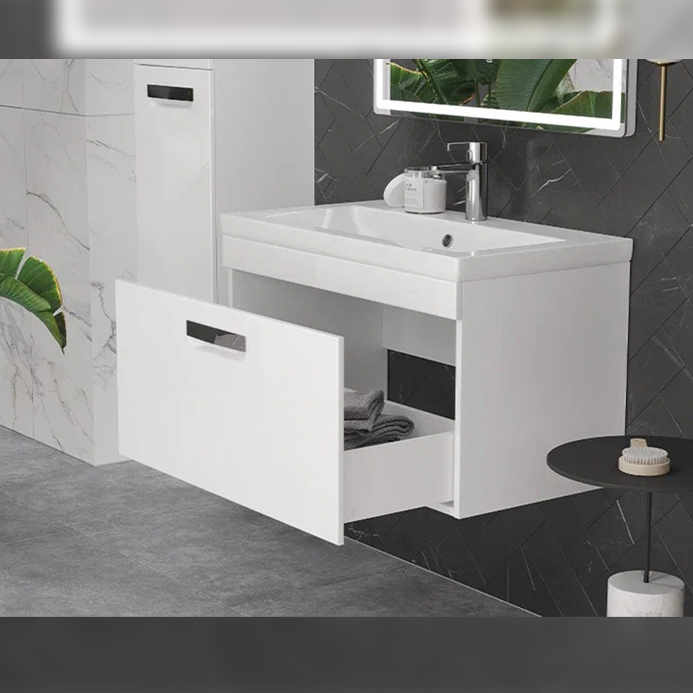 Тумба с раковиной подвесная Velvex Estea tp.EST.MOD.80.1Y, 80 см