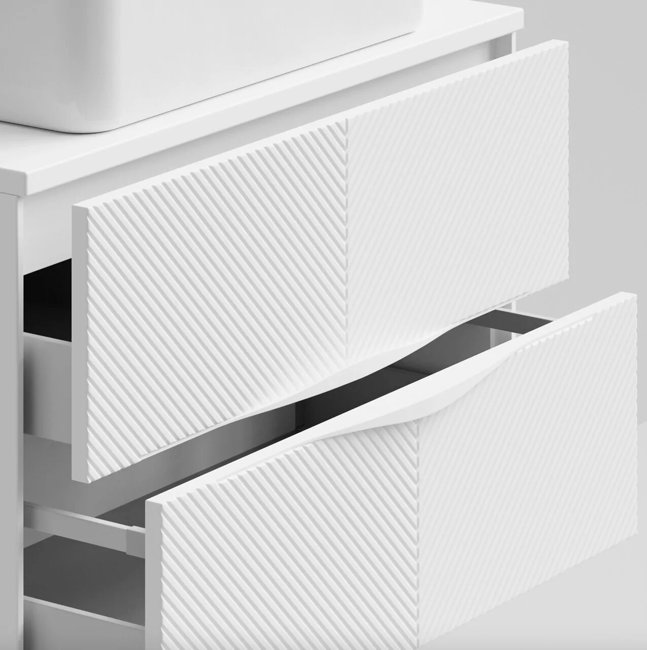 Тумба подвесная Vod-ok Липс 80 с раковиной Олимпия 560, белый + 7 цветов