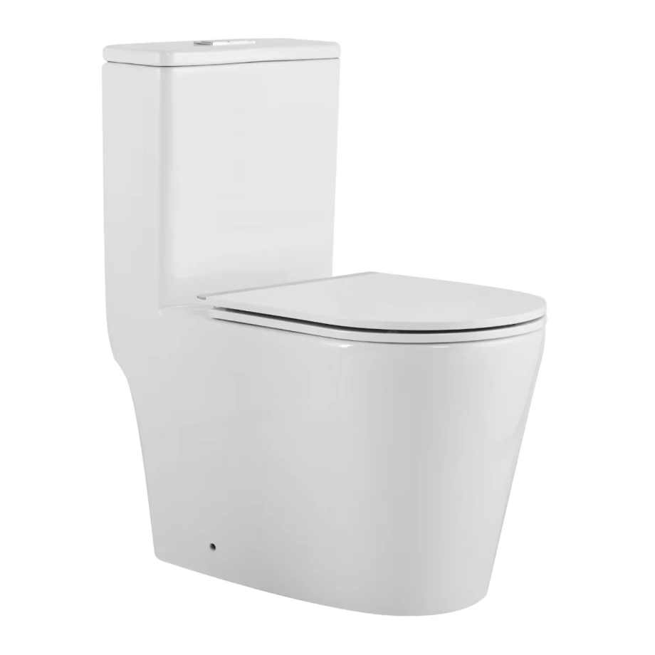 Унитаз SantiLine SL-5029 напольный, безободковый, торнадо, белый