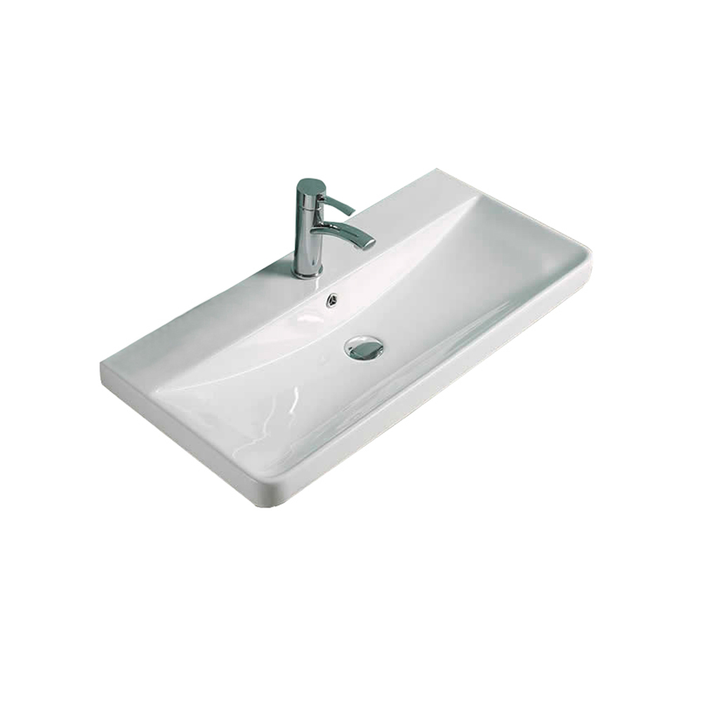 Тумба подвесная EQUIL Elegante с раковиной Nice 80, 1 ящик, мэйджик/дуб голиано