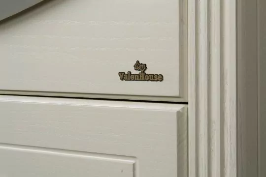 Тумба напольная ValenHouse Эллина 80 с раковиной Erica 80, 3 ящика, слоновая кость, бронза