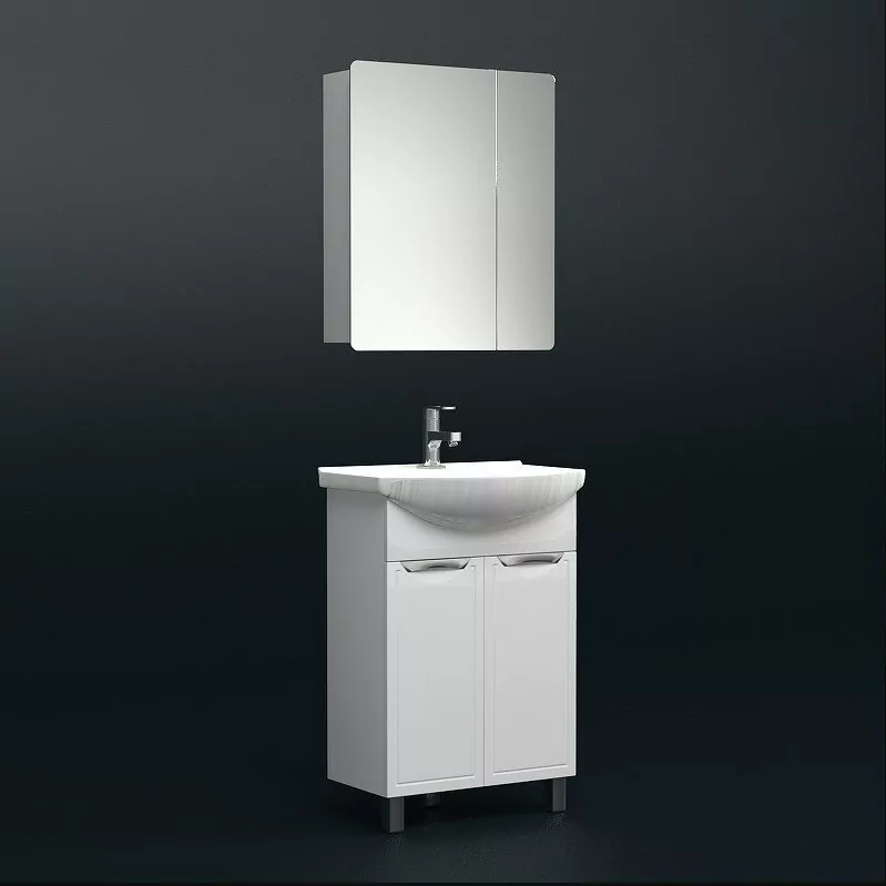 Зеркало-шкаф Corozo Монро 60 белый