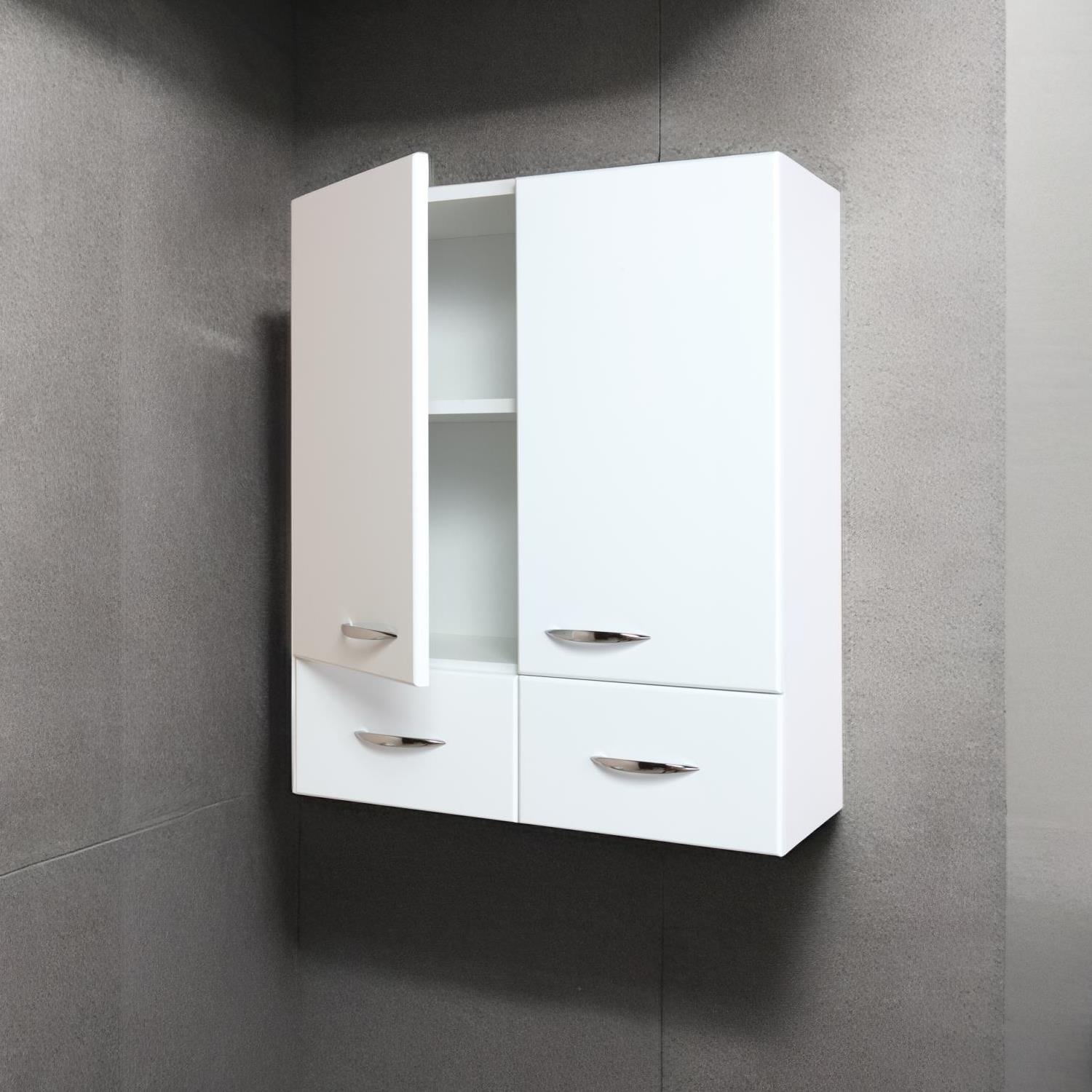 Шкаф навесной Onika Кредо 60 с ящиком, белый