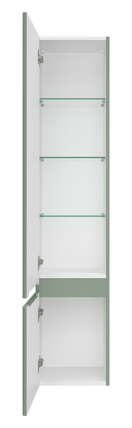 Пенал Brevita Victory 35 напольный/подвесной, L, зеленый