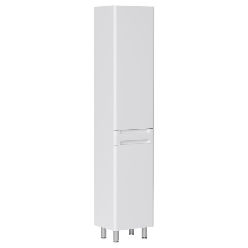 Пенал EQUIL Nice 40 напольный с корзиной L/R белый
