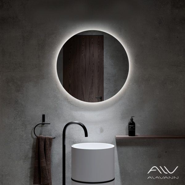 Зеркало Alavann Rondo 60 свет, антизапотевание, ик-выключатель