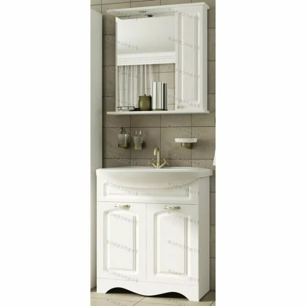 Зеркало-шкаф Francesca Империя 75 R свет, белый