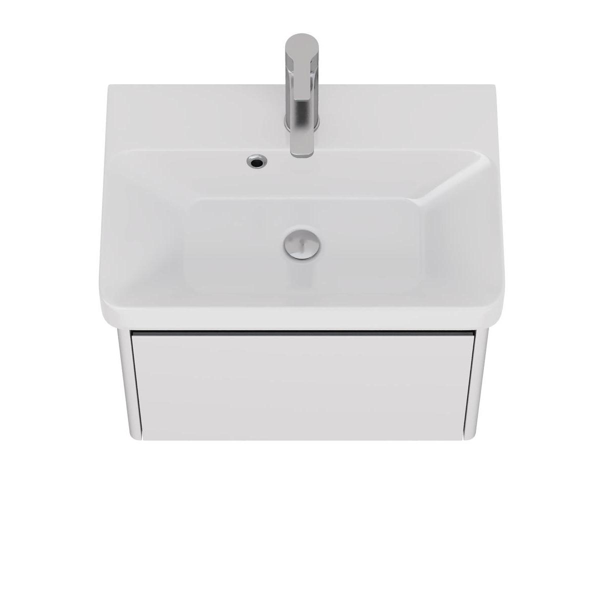 Тумба с раковиной подвесная Dreja Luxury 55 см, белый