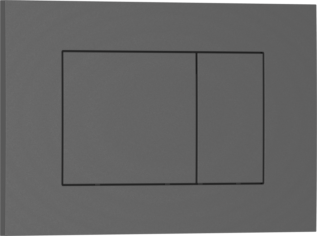 Кнопка смыва Iberica Blanca ESTI-S ABS-пластик стекло, механическая, серый матовый