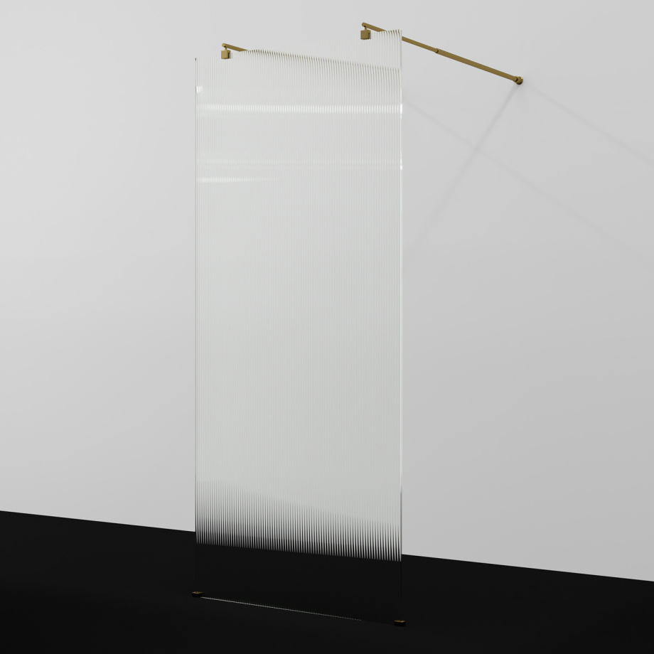 Душевая перегородка WasserKRAFT Vechte 60W44BG-FL матовое золото