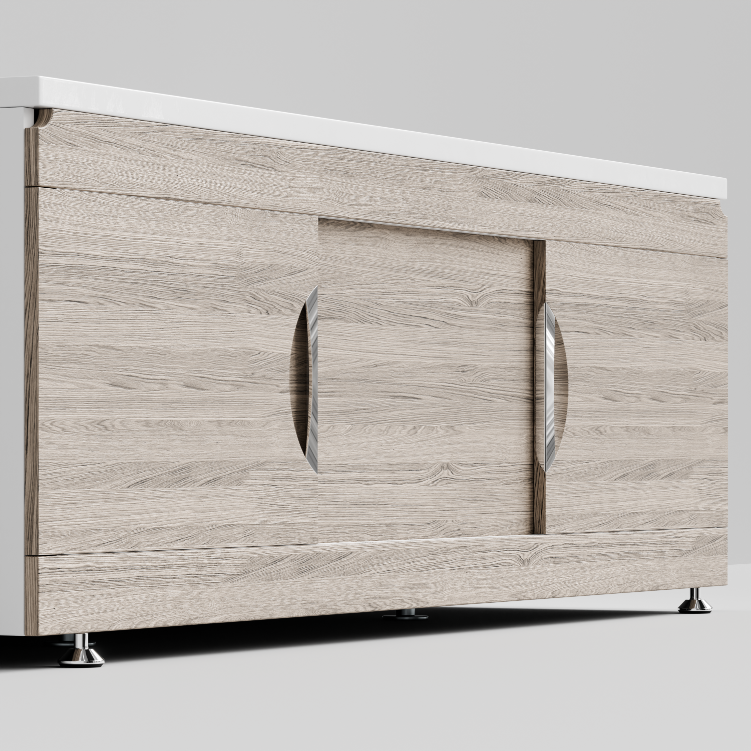 Экран под ванну Vod-ok Топ 170 раздвижной Дубослив ореховый светлый